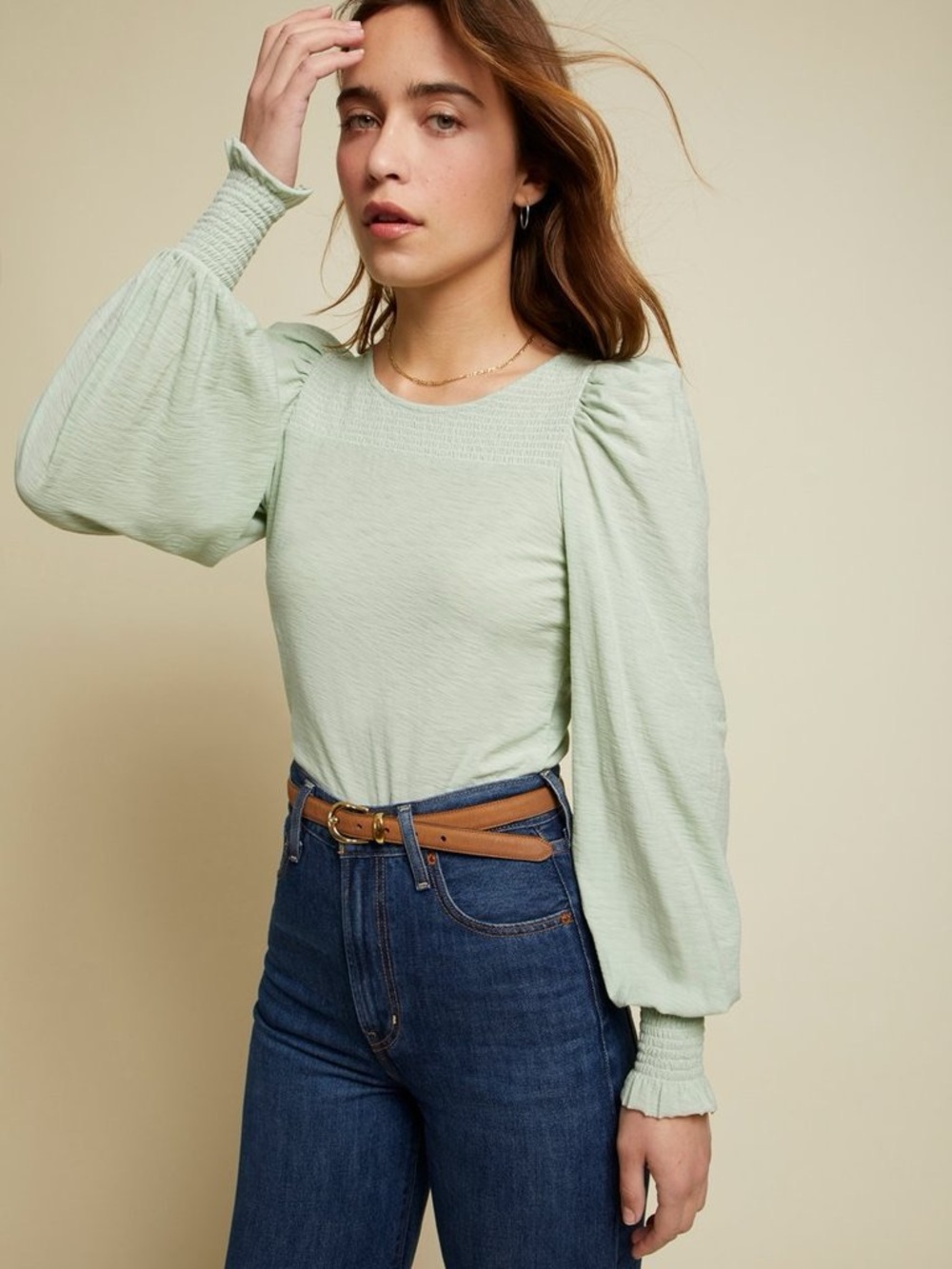 Nation LTD - Abigail Festival Tee in Pistachio NWT Size Medium